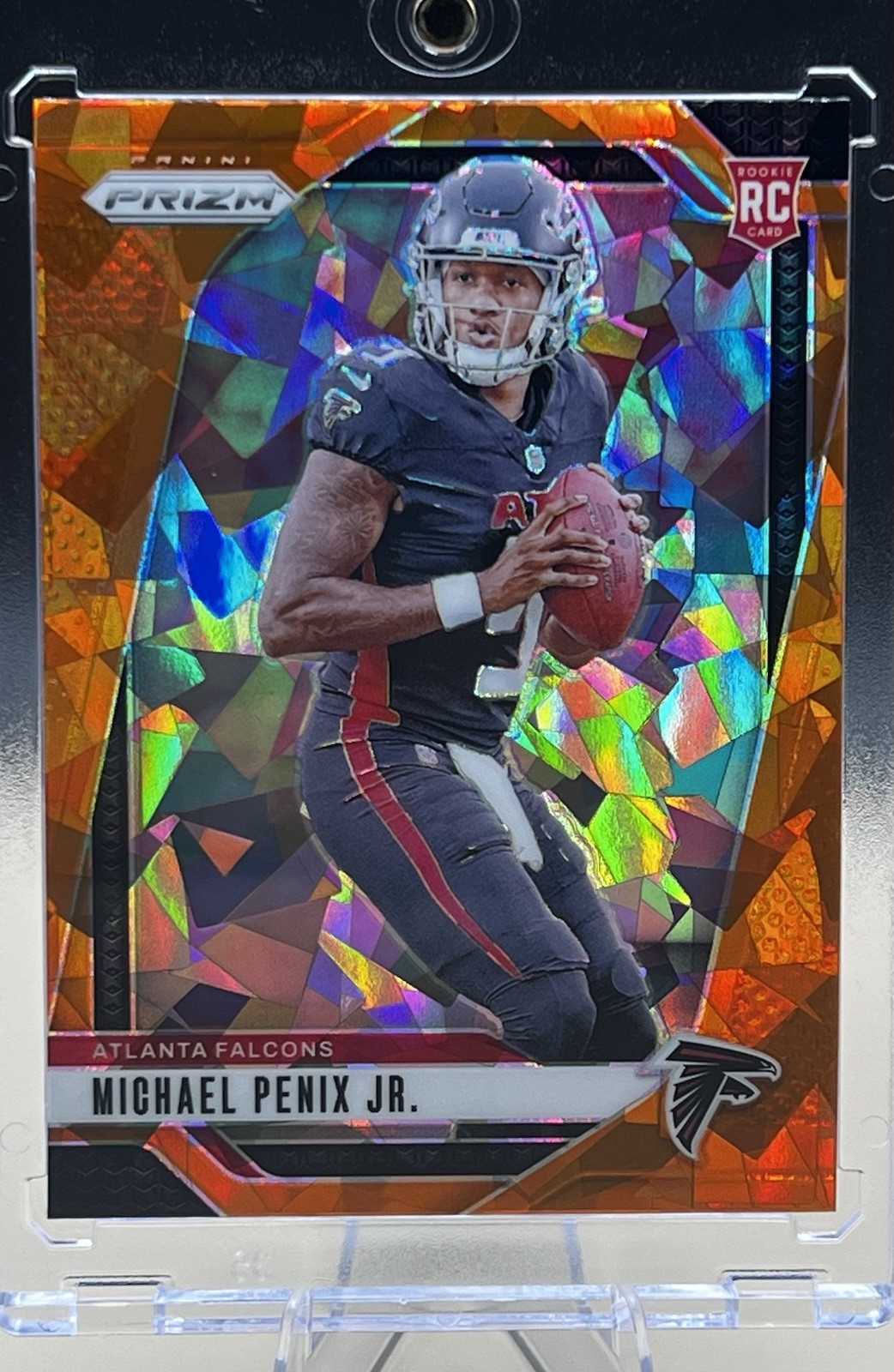 2024 Panini Prizm - Rookies Michael Penix Jr. #378 Orange Ice Prizm (RC)