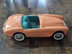 VIntage 1962 Barbie AUSTIN HEALEY pink toy CAR Mattel 17.5"