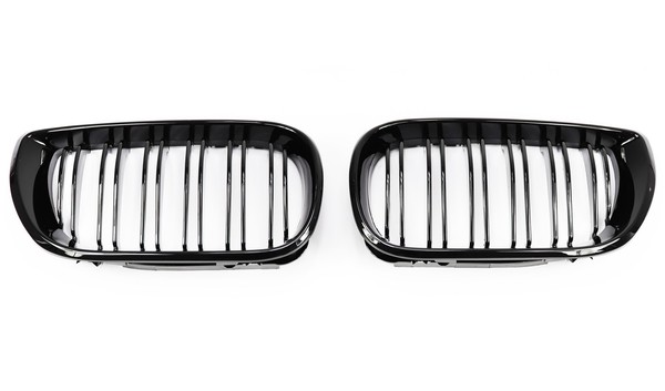 Nieren Glanz Schwarz Doppelspeichen FüR BMW 3Er E46 Facelift 01- Grill-image