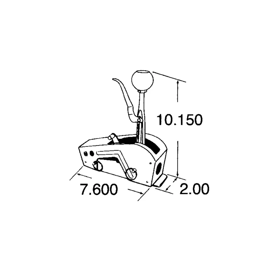 Комплект автоматического переключателя передач Hurst 3160009 Quarter Stick для Chrysler/Ford/AMC - Изображение 3 из 4