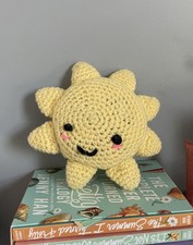 Crochet sun stuffed animal plushie   