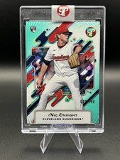 2025 Topps Pristine - Nic Enright #9 - Pristine Aqua Refractor /199 (RC) Encased