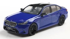MODELLINO AUTO STATICO SOLIDO BMW G90 M5 SEDAN 2024 BLU MODELLISMO SCALA 1:43