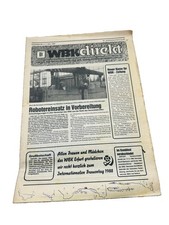 WBK direkt DDR Betriebszeitung Nr. 5 2.3.1988 VEB Erfurt SED