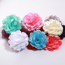 8CM Fashion Fabric Big Rose Flower Cloth Art Handmade Floral Brooch Lapel Pins