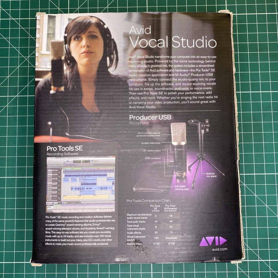 Avid Vocal Studio USB Microphone & Pro Tools 8250-30006-01. No CD - Image 2 of 4