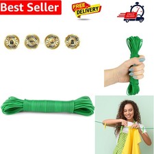 Washing Line Rope 20m - Clothes Lines for Outside Heavy Duty – Plastic Washin...