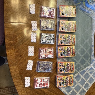 Transformers Kabaya Gum Gaia Scramble Boxes 1 thru 6. Boxes are open-see Pics