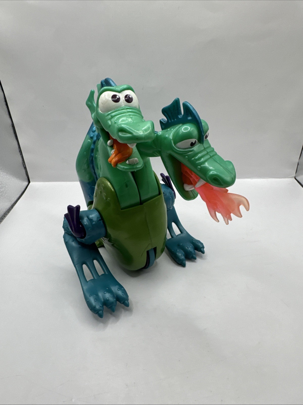 Fisher Price Great Adventures 2-Headed Sea Serpent Dragon with Fire Breathing Action  