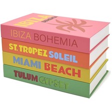 4 Stück Deko Bücher, Dekorative Buch, Buchattrappe Deko, Moderne Dekobuch, 4 ...