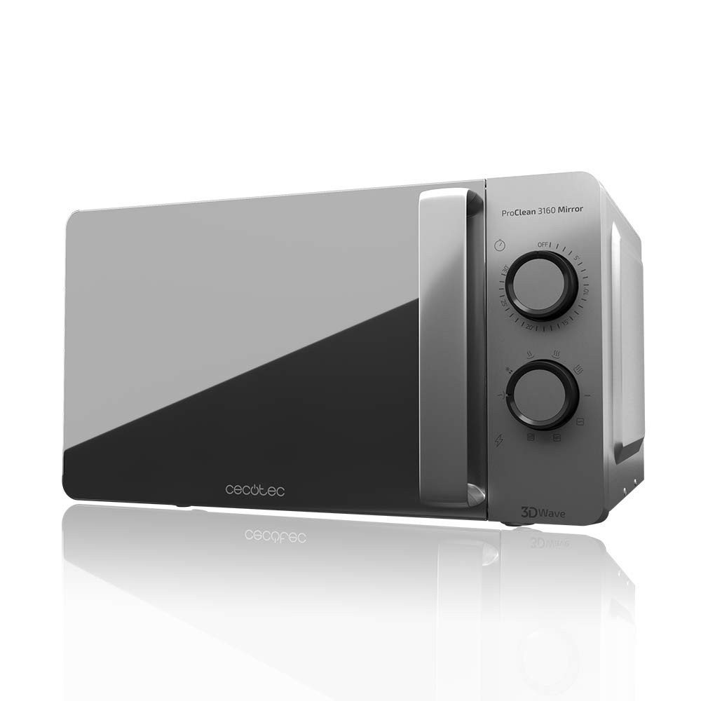 Cecotec Forno a Microonde con Grill ProClean 3160 Mirror da 20 Litri 700 W con 6