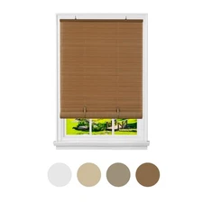 Two-Tone Oval Rollup Window Blinds Roller Shades