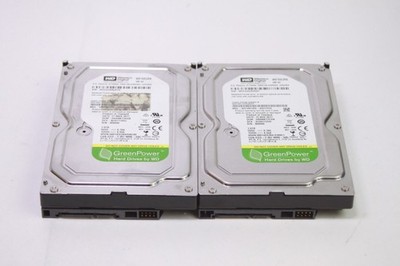 Lot of 2 Western Digital WD10EURX-63UY4Y0 3.5'' Hard Drive 1TB