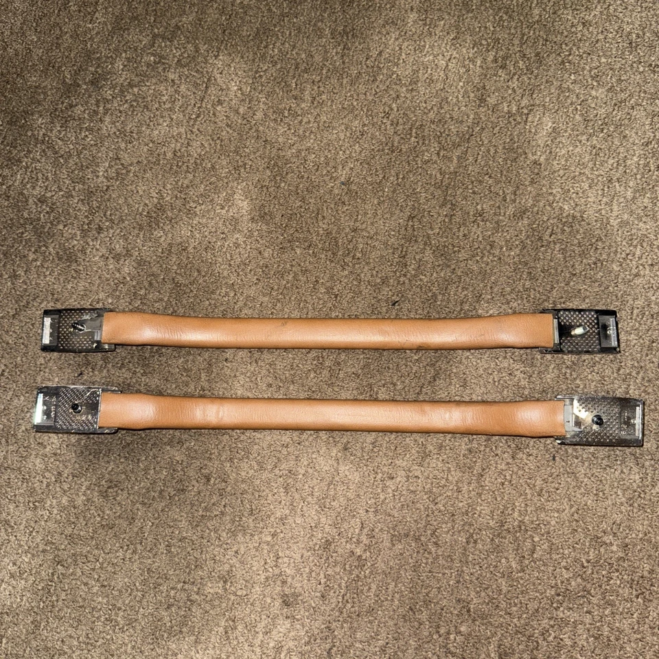 1984 1985 CADILLAC DEVILLE FLEETWOOD ALÇAS DE GARRA PUXAR ALÇAS ASSENTO TRASEIRO PAR FABRICANTE DE EQUIPAMENTO ORIGINAL - Imagem 4 de 4