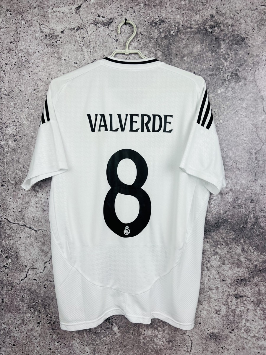 REAL MADRID JERSEY 24-25 HOME SOCCER FOOTBALL SHIRT VALVERDE #8