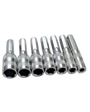 H4 Shank Metric Hex Socket Adapter Set, 2.5mm 3mm 3.5mm 4mm 4.5mm 5mm 5.5mm 6 1