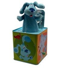 Blues Clues Jack in the Box Vintage Toy Sababa Toys 2004 - Damaged Read