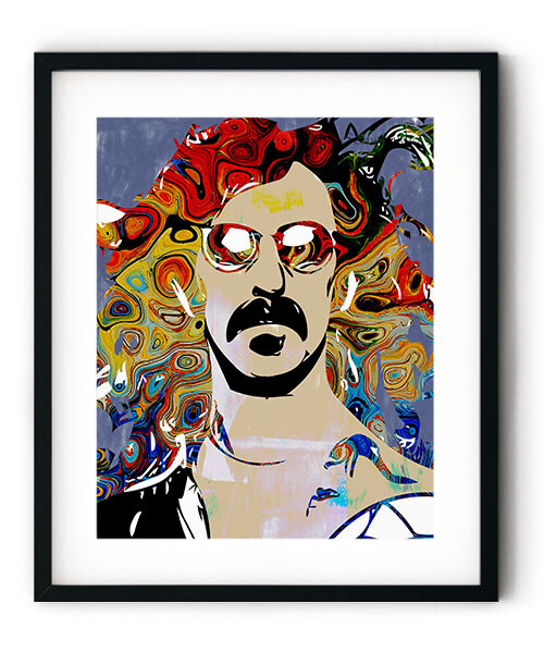 Frank Zappa Wall Art, Zappa Canvas Art, Frank Zappa Art Print