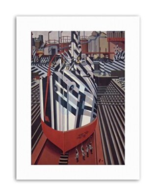 Wadsworth Dazzle-Ships Liverpool Drydock Canvas art Prints