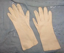 LOVELY WHITE LADIES GLOVES-TABLE CUT PIGSKIN-VERY NICE 7.5 MEDIUM-SUPER SOFT