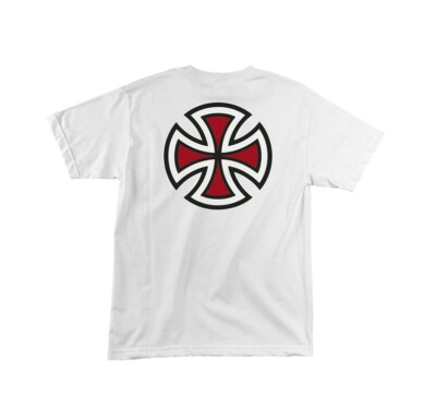 Independent BAR/CROSS White Red Black Screenprint Logo S/S Regular