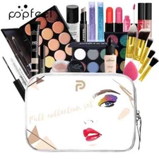 New Makeup Kit Set Eye Shadow Palette Liner Brow Powder Lip Concealer Foundation