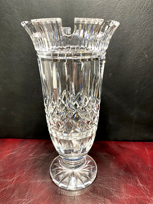 Waterford  Romance  Vase Signed by Jim O'Leary Ireland 11 in Tall