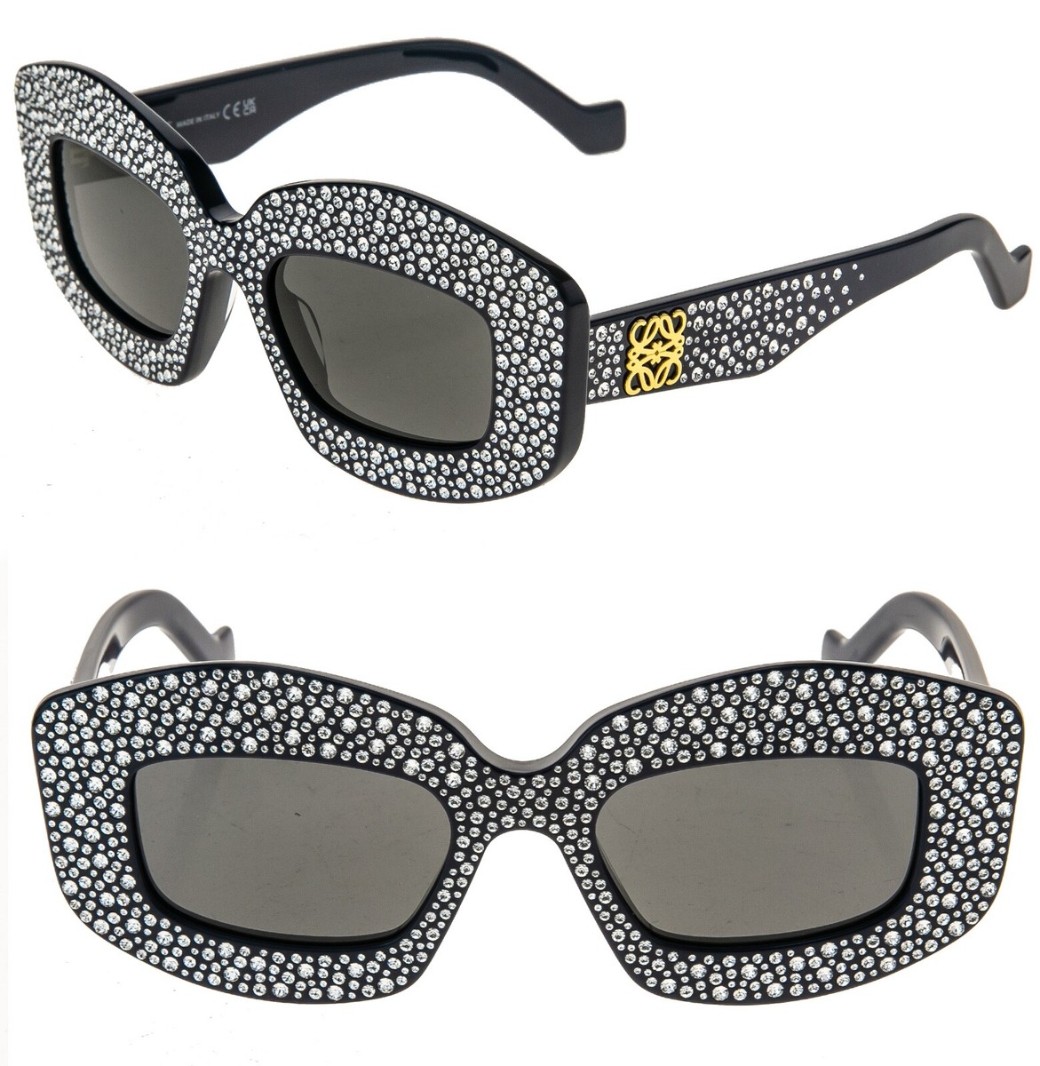 サングラス LOEWE SUNGLASSES (LW4114IS49 96A) LOEWE PAVE SCREEN Starry Night ANAGRAM LW4114IS Black