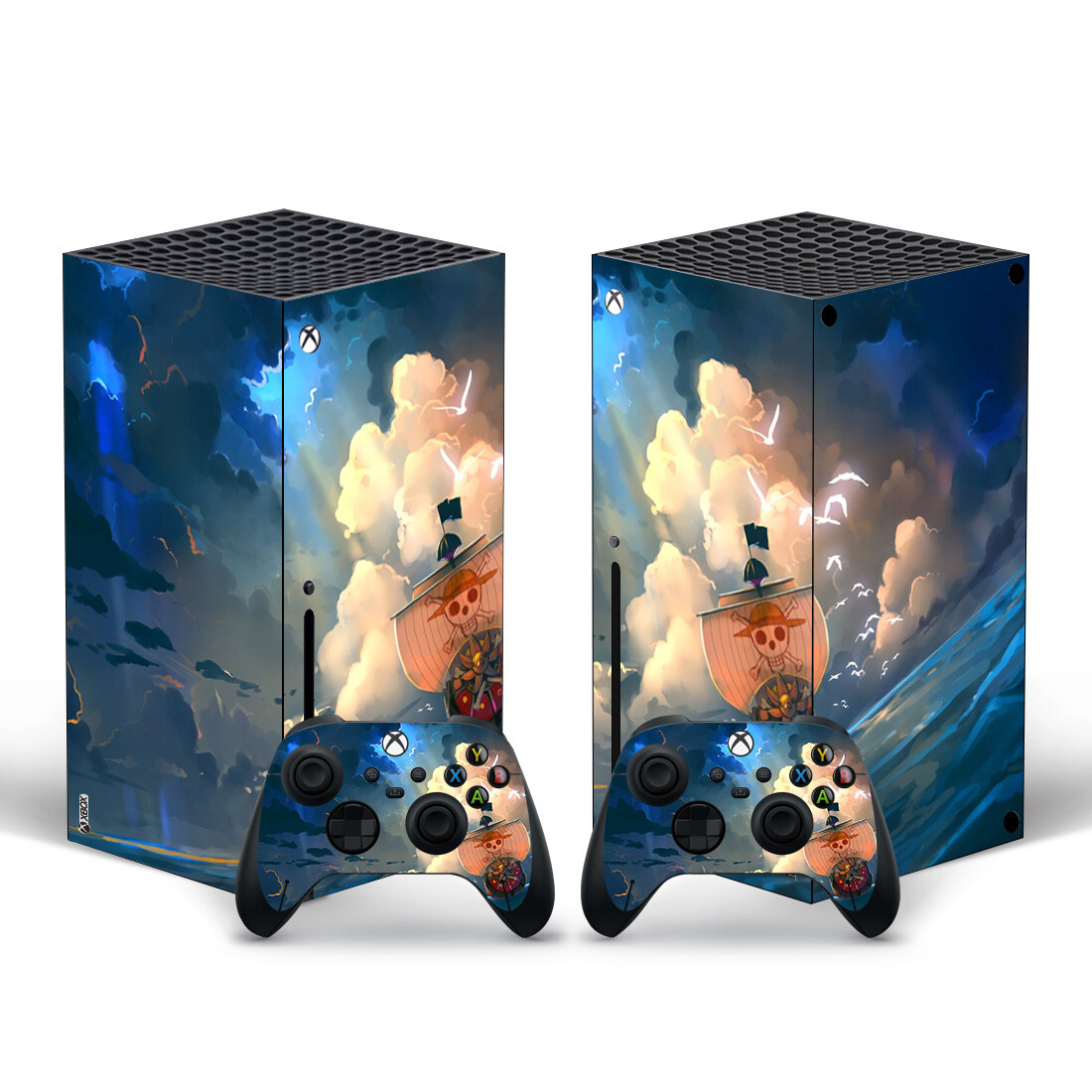 Anime Luffy Xbox Series X Skin Sticker Decal Wrap for console & controllers
