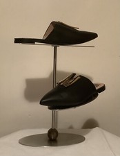 MOSCHINO women shoes Mule New Black Leather Size US -8
