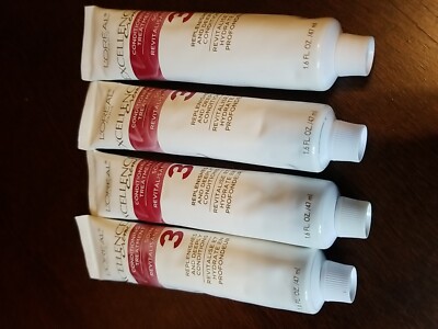 4 ea. Loreal Excellence Creme Conditioning Hair Treatment #3 | eBay