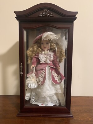 1999 Camellia Garden Collection 16” Porcelain Doll In Wood And