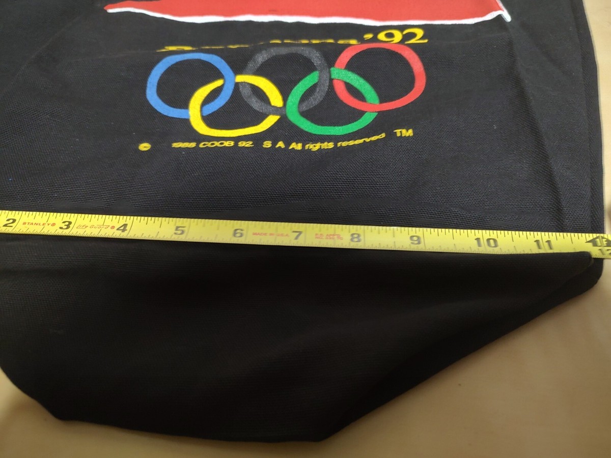 Vintage 1992 Olympics Barcelona Spain Black Tote Bag | eBay