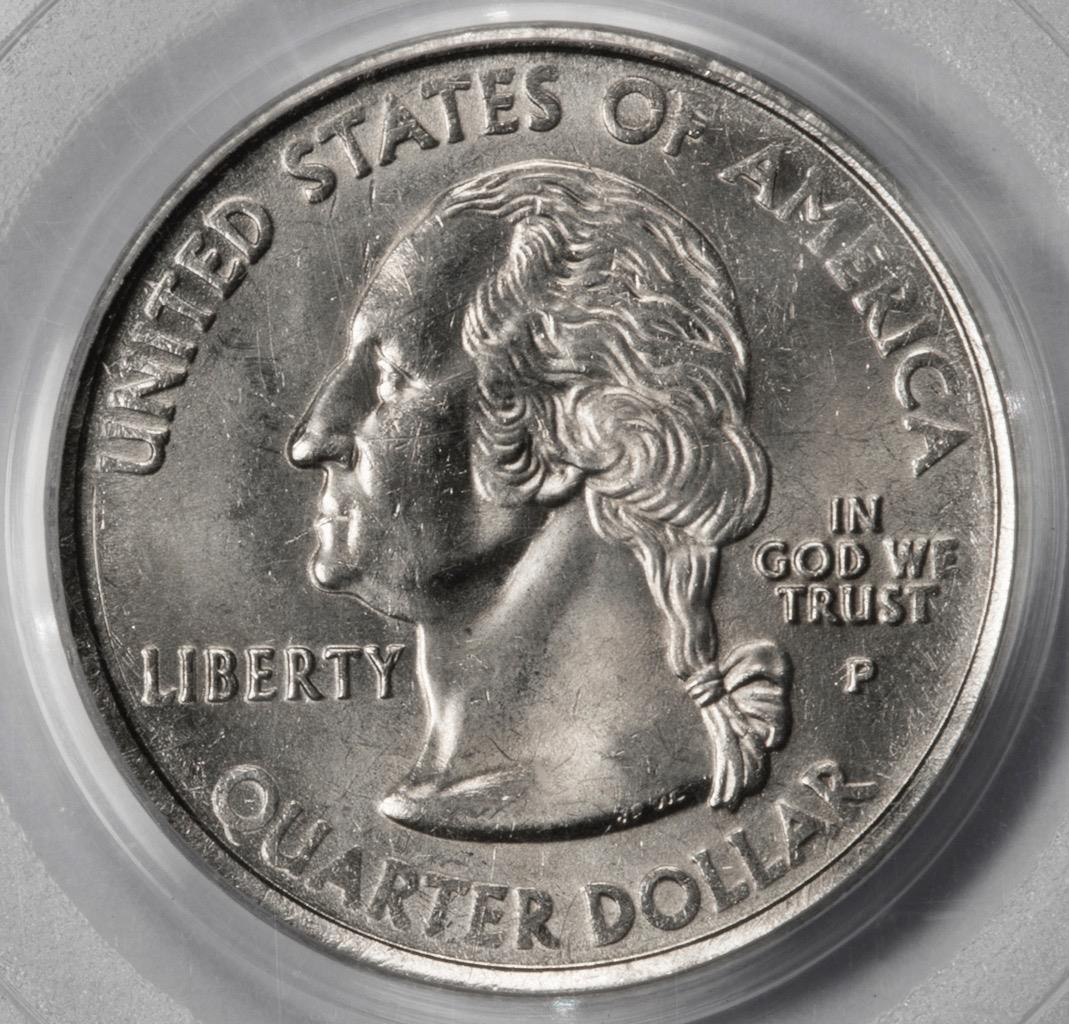 2001 PCGS MS64 Missing Clad Layer New York Quarter Mint Error BU