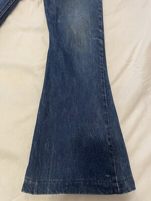 vintage Levis 646 jeans orange tab Talon 42 zipper Flare Bell 