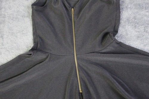 Lulus Dress Women Small Black Zip Stretch Fit and Flare Mini Casual Workwear - Picture 14 of 19