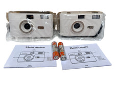 35MM Camera with Built-in Flash - Heyday  White Lot x 2 New Cameras