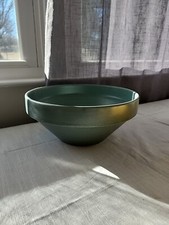 Threshold Studio McGee Blue Green Stoneware Bowl 10" Round Decorative Euc