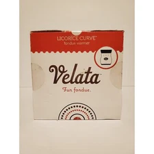 Velata Licorice Curve Fondue Warmer Model 3100-10035 NIB 