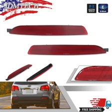 Bumper Reflector Set For 2011-2013 Kia Sorento Rear Driver and Passenger Side
