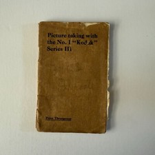Vintage Kodak No. 1 Series III Picture Taking Instructions Booklet