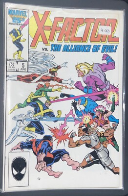 X-FACTOR #5 ~ MARVEL COMICS 1986 ~ NM ~ ''X-FACTOR VS. THE ALLIANCE OF EVIL!''