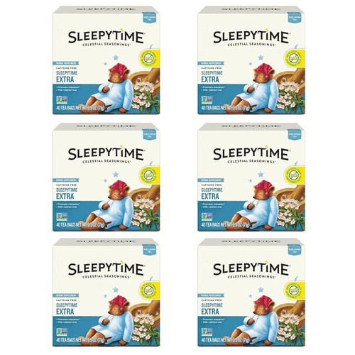 Celestial Seasonings Sleepytime Herbal Tea 40 Count With Valerian Root - Picture 1 of 6