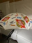 Vintage Miller Beer High Life Lite Beer Clamp On Beach Umbrella Works Perfect!