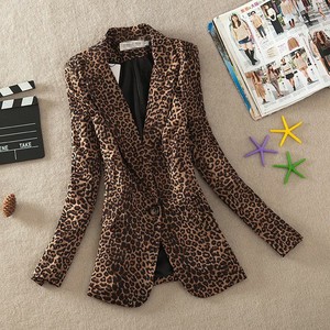 ladies leopard blazer