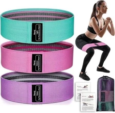 3 Pcs Fabric Resistance Bands