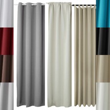 Vorhang blickdicht Thermogardine Verdunklung 250gsm Farbe Größe wählbar e650