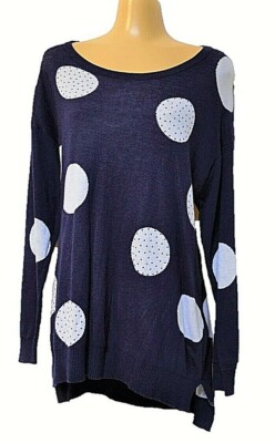 TS TAKING SHAPE PETITE plus sz L / 22 Evie Spot Jumper light top NWT rrp$140!