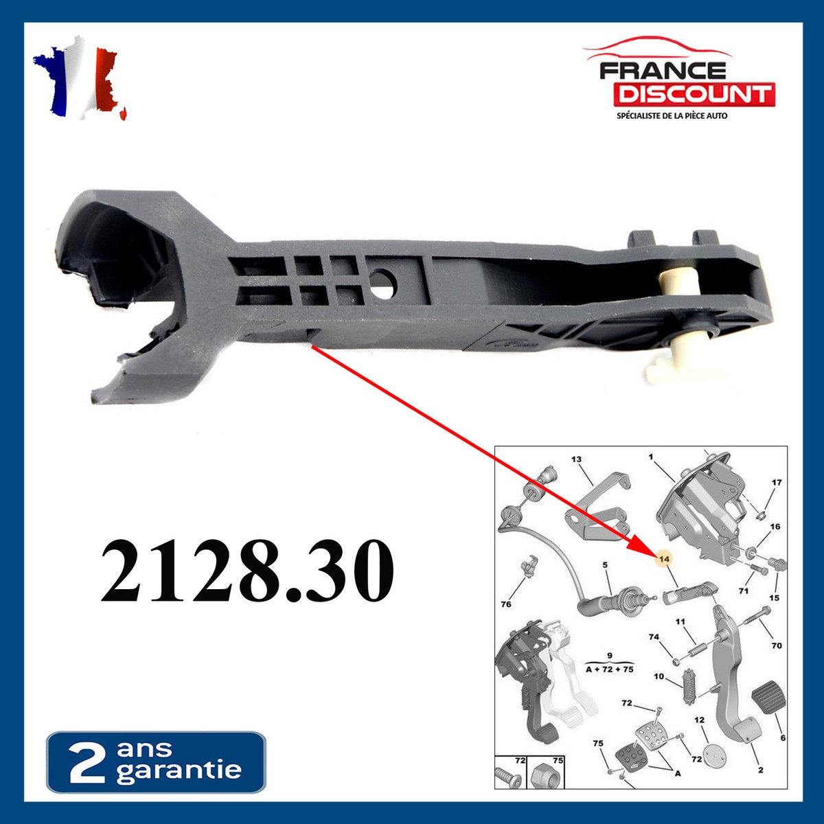 Biellette De Commande D'Embrayage Pour Peugeot Partner Citroën Berlingo - Neuf Hans Pries