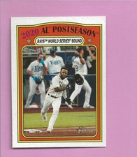 2021 Topps Heritage 2020 AL Postseason #24 Rays World Series Bound